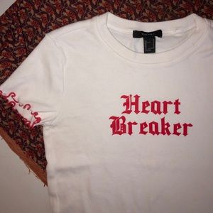 Forever 21 Mini Heartbreaker Tee - Size S